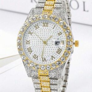 Elegant Gold and Silver Women's Watch